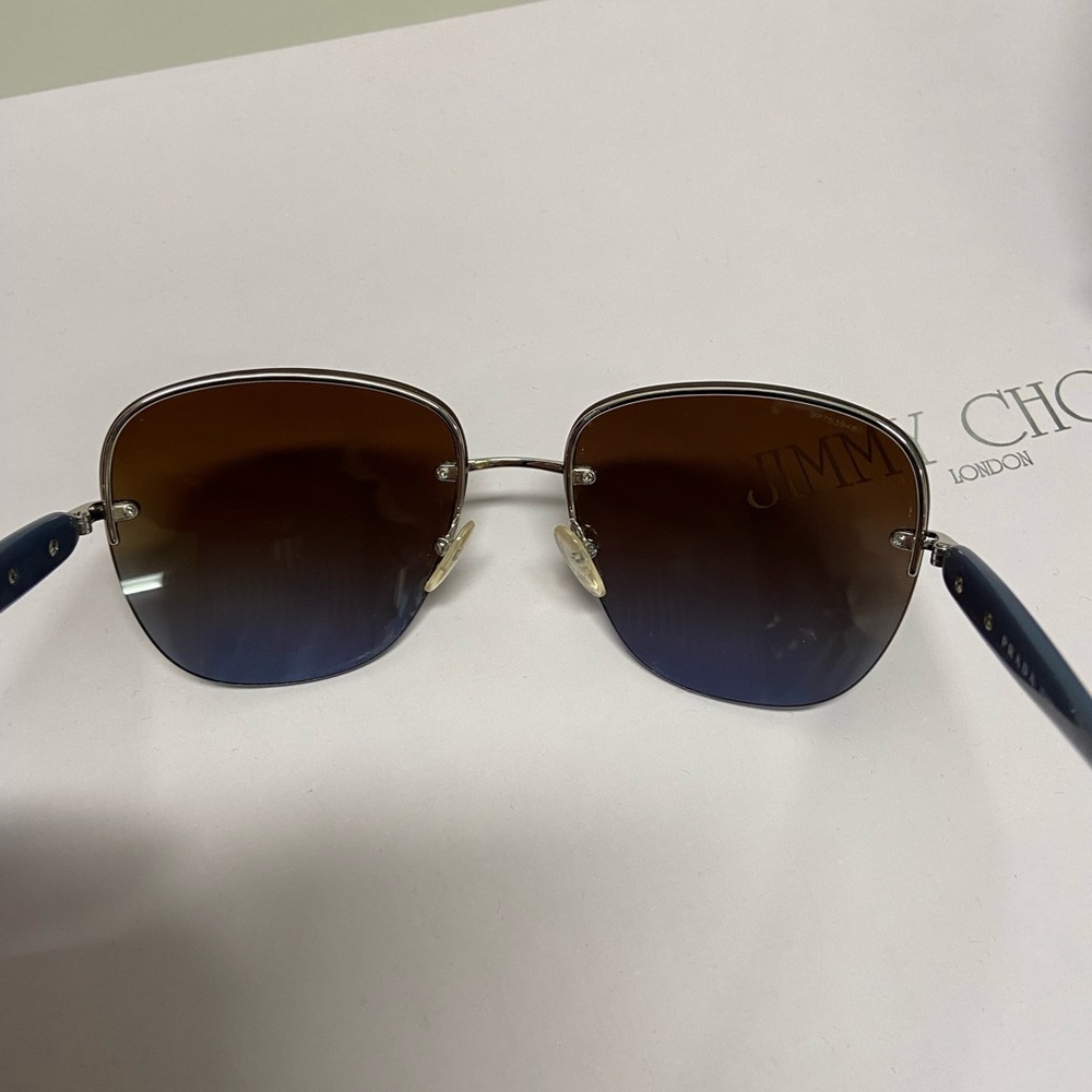 Prada sunglasses. Brown blue. 60 x 17 - Picture 6 of 7